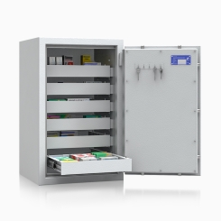 BTM Tresor BTM 402105 (800x500x420mm) EN 1143-1 Klasse 1 mit 6 Schubladen 