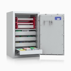 BTM Tresor BTM 402106 (800x500x420mm) EN 1143-1 Klasse 1 mit 4 Schubladen 