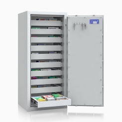 BTM Tresor BTM 402109 (1150x500x420mm) EN 1143-1 Klasse 1 mit 10 Schubladen 