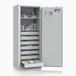 BTM Tresor BTM 402112 (1300x500x420mm) EN 1143-1 Klasse 1 mit 7 Schubladen 