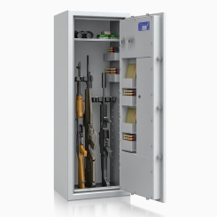Waffenschrank 56471 St. Gallen (1250x450x350mm) Klasse 1 , 7 Waffenhalter 