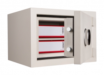 Feuerschutztresor Format Fire Safe Light mit Fingerprint Zahlenschloss - frei Haus 