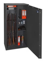 Waffenschrank Jäger 1-8Kombi (1548x848x418mm) Klasse 1 , 8 Waffenhalter + Regalteil 