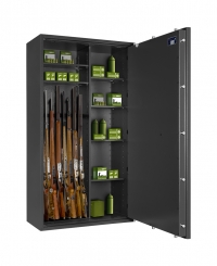 Waffenschrank Jäger N 1-8Kombi (1548x848x418mm) Klasse 0 , 8 Waffenhalter + Regalteil 