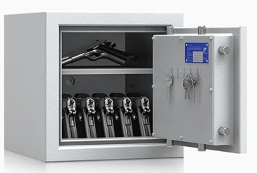 Kurzwaffentresor KWT 593102 EN 1143-1 Klasse 1 für Kurzwaffen und Munition inkl. 6 Kurzwaffenhaltern 
