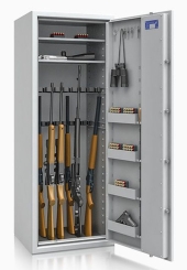 Waffenschrank 55633 Luzern (1600x600x500mm) Klasse 0 , 18 Waffenhalter 
