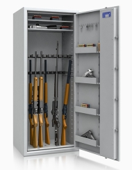 Waffenschrank 55634 Luzern (1600x655x500mm) Klasse 0 , 20 Waffenhalter 