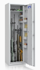 Waffenschrank 55648 Luzern (1500x450x350mm) Klasse 0 , 7 Waffenhalter 