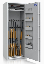 Waffenschrank 56468 St. Gallen (1600x600x500mm) Klasse 1 , 18 Waffenhalter 