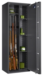 Waffenschrank Jäger 0 1-4C (1400x500x420mm) Klasse 0 , 4 Waffenhalter - Regalteil 