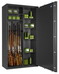 Waffenschrank Jäger N 1-8Kombi (1548x848x418mm) Klasse 0 , 8 Waffenhalter + Regalteil 